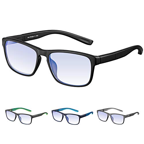 Rezi Gafas de ordenador Gafas Lectura para Protección contra Luz Azul - Alta Protección para Pantalla, Marco ultraligero | Luz anti-azul | 100% protección UV, Evita la Fatiga Ocular para PC, Móvil Rezi Gafas de ordenador Gafas Lectura para Protección contra Luz Azul - Alta Protección para Pantalla, Marco ultraligero | Luz anti-azul | 100% protección UV, Evita la Fatiga Ocular para PC, Móvil