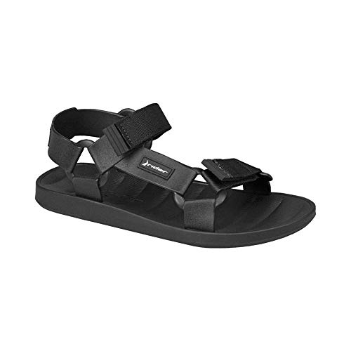 Rider Free PAPETE AD, Sandalias Hombre, Black/Black, 44 EU