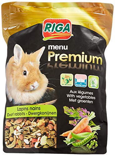 Riga 2407 - Menu Premium - Conejos Enanos (vitaminas y Fibras, 500 g)