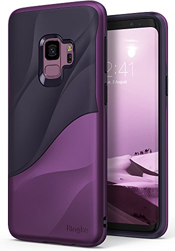 Ringke Funda Galaxy S9, [Wave] [Metallic Purple] Absorbente de Choque de Doble Capa PC TPU Full-Body Diseño Ergonómico Cubierta Protectora para Samsung Galaxy S9 2018 Case Cover