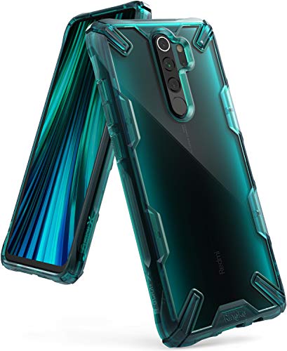 Ringke Fusion-X Diseñado para Funda Xiaomi Redmi Note 8 Pro, Transparente al Dorso Carcasa Redmi Note 8 Pro 6.53" Protección Resistente Impactos TPU + PC Funda para Redmi Note 8 Pro - Turquoise Green