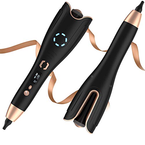 Rizador automático de un botón, rizador automático con cable Nuaer (6 configuraciones de temperatura), varilla rizadora con revestimiento de cerámica, función anti-quemaduras Rizador automático de un botón, rizador automático con cable Nuaer (6 configuraciones de temperatura), varilla rizadora con revestimiento de cerámica, función anti-quemaduras