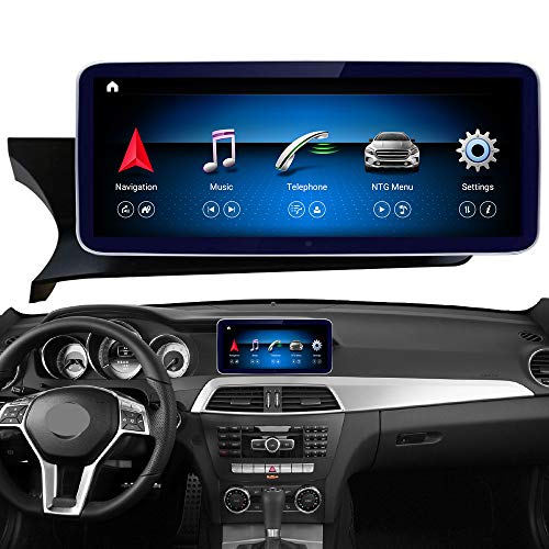 Road Top Android 10 Auto Stereo 10.25"Pantalla táctil para Mercedes Benz C Klasse W204 2012 2013 2014 Jahr, Unterstützt eingebaut in Wireless CarPlay -Split Bildschirm 4GB RAM GPS Auto Stereo Radio