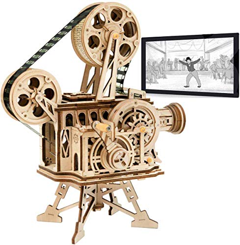 Robotime Kit de Vitascope mecánico - Rompecabezas de Madera de Corte por láser de Modelos de construcción - Juegos de Madera para niños y Adolescentes Robotime Kit de Vitascope mecánico - Rompecabezas de Madera de Corte por láser de Modelos de construcción - Juegos de Madera para niños y Adolescentes