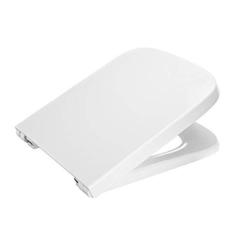 Roca A80178C004 Dama-N - Asiento y Tapa Inodoro Compacto con Caída Amortiguada, blanco