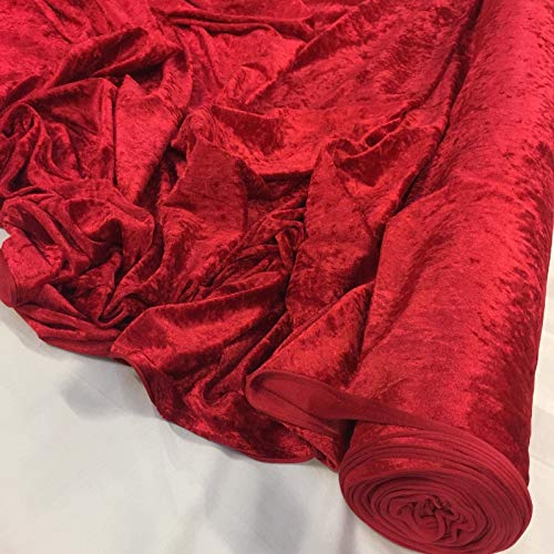 Rojo de terciopelo tela de terciopelo elástico Craft -150 cm extra anchos para Hombre - £3,75 m de - incluye Rojo de terciopelo tela de terciopelo elástico Craft -150 cm extra anchos para Hombre - £3,75 m de - incluye