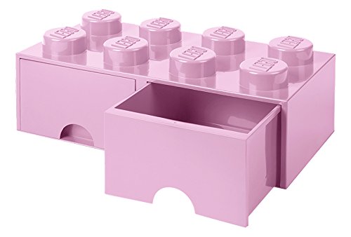 Room Copenhagen 40061738 Caja de Almacenaje Apilable, Ladrillo 8 pomos, 2 Cajones, 9.4 l, Rosa (Light Purple), 50 x 25 x 18 cm Room Copenhagen 40061738 Caja de Almacenaje Apilable, Ladrillo 8 pomos, 2 Cajones, 9.4 l, Rosa (Light Purple), 50 x 25 x 18 cm