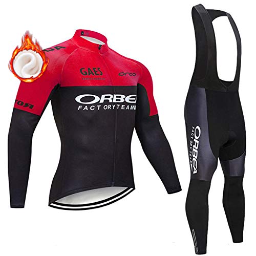 Ropa de Ciclismo de Manga Larga para Hombres, Maillot de Bicicleta de Invierno para Hombres Ropa de Ciclismo de Manga Larga para Hombres, Maillot de Bicicleta de Invierno para Hombres