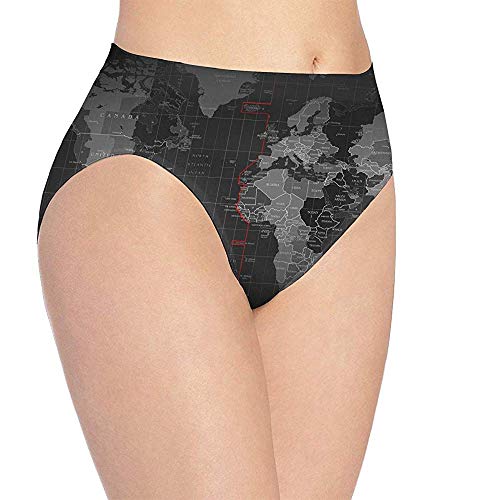 Ropa Interior Ropa de Mujer Mapa de la Zona horaria Imprimir Ropa Interior, Calzoncillos Hipster Lindos, Bragas, Talla L Ropa Interior Ropa de Mujer Mapa de la Zona horaria Imprimir Ropa Interior, Calzoncillos Hipster Lindos, Bragas, Talla L