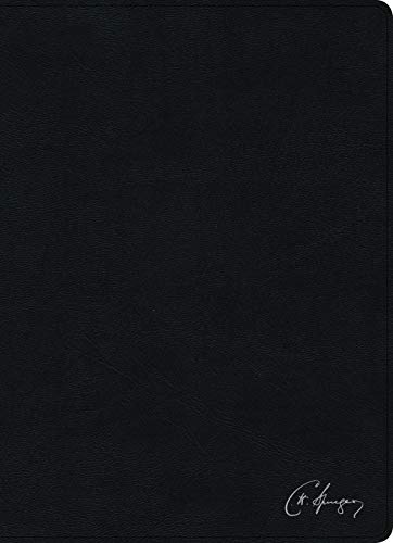 RVR 1960 Biblia de estudio Spurgeon, negro piel genuina con índice RVR 1960 Biblia de estudio Spurgeon, negro piel genuina con índice