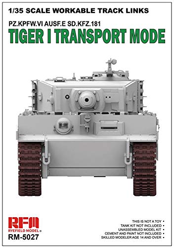 RYE FIELD 5027 Tiger I transport tracks workable - cadenas para maqueta tanque Tiger I en modo transporte adaptables