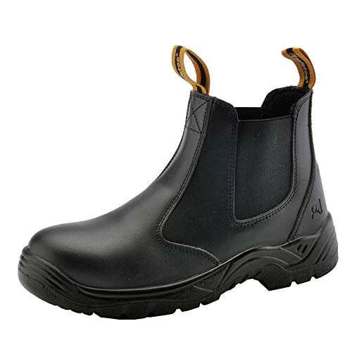 SAFEYEAR Botas de seguridad resistentes para hombre 8350 Site Safety Shoes con puntera compuesta, S3 botas de trabajo SRC altas con cordones para hombre y mujer, zapatos de seguridad 4E de ajuste anch SAFEYEAR Botas de seguridad resistentes para hombre 8350 Site Safety Shoes con puntera compuesta, S3 botas de trabajo SRC altas con cordones para hombre y mujer, zapatos de seguridad 4E de ajuste anch