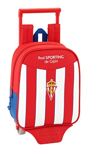 Safta Mochila Real Sporting De Gijon Oficial Guardería Con Carro Safta 220x100x270mm