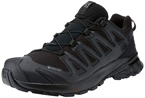 Salomon XA Pro 3D V8 W, Zapatillas De Trail Running Y Sanderismo Impermeables Versión Màs Ligera Mujer, Negro (Black/Black/Phantom), 38 EU