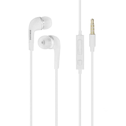 Samsung Auriculares originales intrauriculares, color blanco, estéreo y manos libres, con control del volumen, en embalaje al por mayor, apropiados para Samsung Galaxy A3 (2016) SM-A310, Galaxy A5 (2016) SM-A510, Galaxy A7 (2016) SM-A710 y Galaxy J3 SM-J3