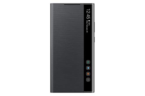 Samsung Clear View Funda para Smartphone EF-ZN985 para Galaxy Note20 Ultra 5G Flip Cover, Ultra Fina, antigolpes, Color Negro Samsung Clear View Funda para Smartphone EF-ZN985 para Galaxy Note20 Ultra 5G Flip Cover, Ultra Fina, antigolpes, Color Negro