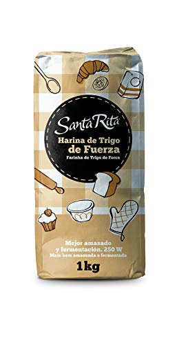 Santa Rita Harina de Trigo de Fuerza - 12 Paquetes de 1000 gr - Total: 12000 gr Santa Rita Harina de Trigo de Fuerza - 12 Paquetes de 1000 gr - Total: 12000 gr
