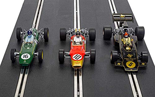 Scalextric C4184A The Genius of Colin Chapman Lotus F1 Triple Pack Cars - Racer de una Sola Plaza