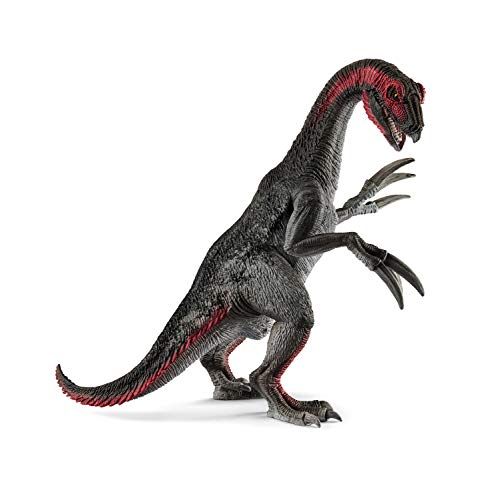Schleich- Figura dinosaurio Therizinosaurio, Mandíbula y Brazos Articulados, Color Marrón, 19,5cm