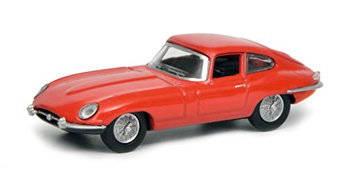 Schuco Jaguar E-Type Coupé-Maqueta de Coche (Escala 1:64), Color Rojo, (452017500)
