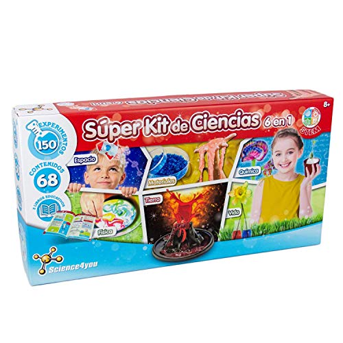 Science4you - Súper Kit Ciencias 6 en 1 - Jugueto Cientifico y Educativo para Niños +8 Años