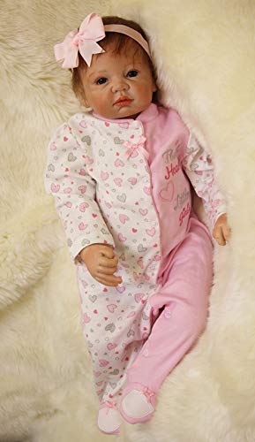 Scnbom 22pulgadas 55cm Bebes Reborn niñas Silicona muñecas Reales Recien Nacidos Toddler niño Realista Baby Dolls Girls Originales Ojos Abiertos Verdadero Scnbom 22pulgadas 55cm Bebes Reborn niñas Silicona muñecas Reales Recien Nacidos Toddler niño Realista Baby Dolls Girls Originales Ojos Abiertos Verdadero