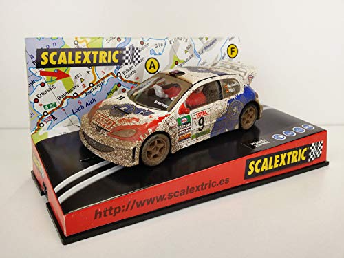 SCX Slot Scalextric 6051 Compatible Peugeot 206 WRC Efecto Barro Nº9 Muniente-Pujol