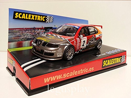 SCX Slot Scalextric 6133 Compatible Seat León Scalextric Caralt Nº2 SCX Slot Scalextric 6133 Compatible Seat León Scalextric Caralt Nº2