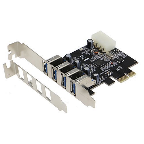 SEDNA - Adaptador USB 3.0 PCI Express de 4 puertos (4E) - con soporte de perfil bajo - Chipset (NEC/Renesas uPD720201) SEDNA - Adaptador USB 3.0 PCI Express de 4 puertos (4E) - con soporte de perfil bajo - Chipset (NEC/Renesas uPD720201)