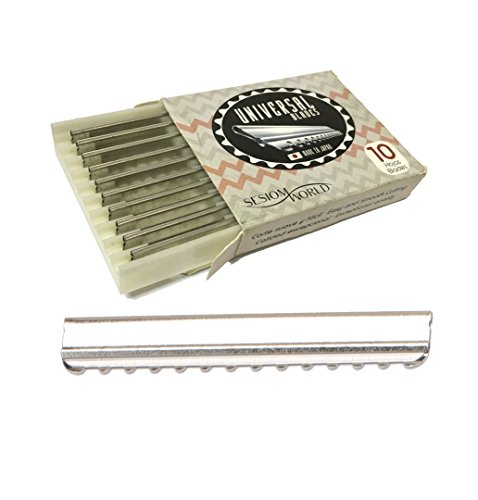 Sesiomworld Cuchillas para Navajas de Desfilar Universal Blades Profesionales Peluquería O Barbería Caja 10 Unidades 1 Unidad 200 g Sesiomworld Cuchillas para Navajas de Desfilar Universal Blades Profesionales Peluquería O Barbería Caja 10 Unidades 1 Unidad 200 g