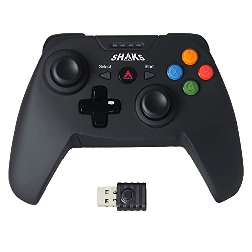 SHAKS S1 – Gamepad USB Inalámbrico. Mando PC, Mando Android, Mando Android TV, Gamepad Android, Gamepad PC Android. Compatible con PC Windows, TV Set-top box y Smartphone.