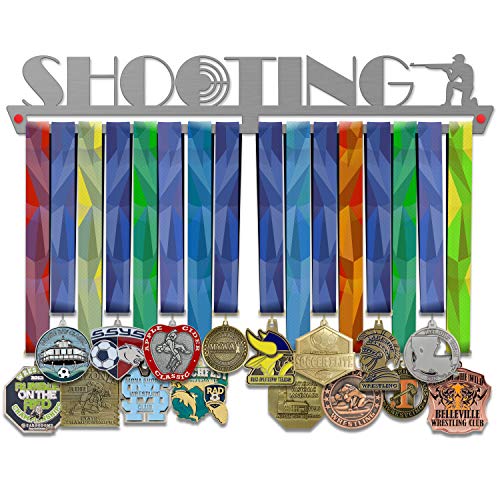 Shooting Medal Hanger Display | Sports Medal Hangers | Stainless Steel Medal Display | by VictoryHangers - The Best Gift For Champions !
