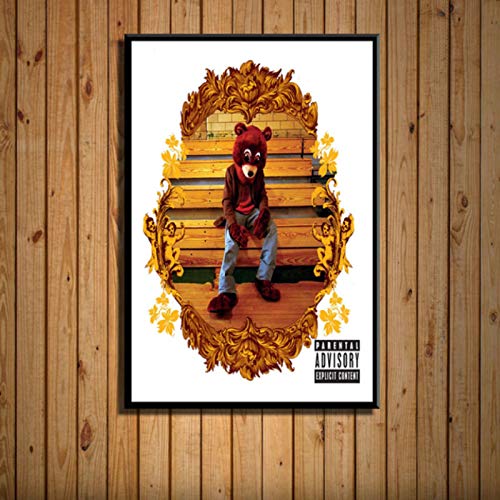 shuimanjinshan Kanye West la Vida de Pablo Ye álbum Cubierta de música Hip Hop Pop Rap Arte Pintura Lienzo póster Pared decoración del hogar 40x50cm Sin Marco HZ-332