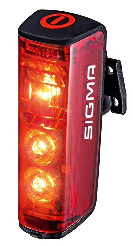 Sigma Sport - Blaze | Faro de Bicicleta LED | Faro Trasero con batería y con luz de Freno Que Cumple la normativa Alemana de tráfico Sigma Sport - Blaze | Faro de Bicicleta LED | Faro Trasero con batería y con luz de Freno Que Cumple la normativa Alemana de tráfico