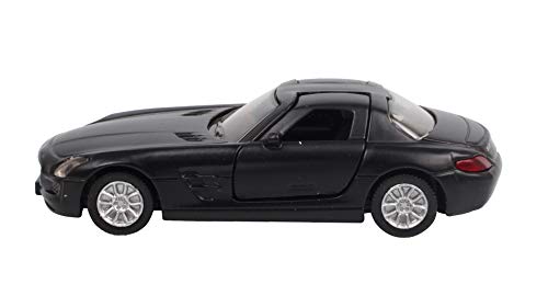 SIKU 1445, Mercedes-Benz SLS, Metal/Plástico, Negro, Vehículo de juguete para niños, Apertura de puertas de gaviota SIKU 1445, Mercedes-Benz SLS, Metal/Plástico, Negro, Vehículo de juguete para niños, Apertura de puertas de gaviota