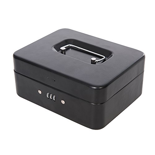 Silverline 732370 Caja de Seguridad con combinación de 3 dígitos, Negro Silverline 732370 Caja de Seguridad con combinación de 3 dígitos, Negro
