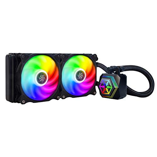 SilverStone SST-PF240-ARGB - PermaFrost Enfriador de agua premium, PWM dual ajustable de 120 mm, ARGB, Intel/AMD SilverStone SST-PF240-ARGB - PermaFrost Enfriador de agua premium, PWM dual ajustable de 120 mm, ARGB, Intel/AMD