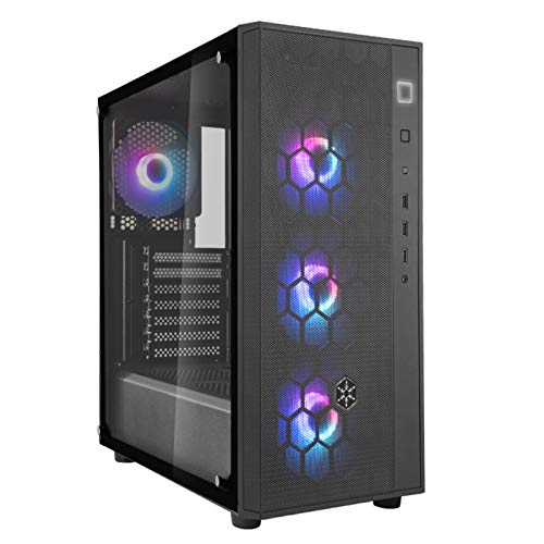 SilverStone Technology Fara R1 Pro, Chasis Torre Mediano ATX con Cristal Templado y ARGB, Negro, SST-FAR1B-PRO SilverStone Technology Fara R1 Pro, Chasis Torre Mediano ATX con Cristal Templado y ARGB, Negro, SST-FAR1B-PRO