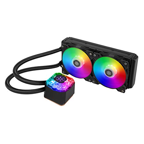 SilverStone Technology IceGem 240P, Refrigerador líquido ARGB AIO de 240mm con 2 Ventiladores ARGB de 120mm, SST-IG240P-ARGB SilverStone Technology IceGem 240P, Refrigerador líquido ARGB AIO de 240mm con 2 Ventiladores ARGB de 120mm, SST-IG240P-ARGB