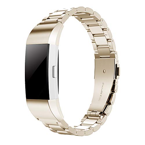 Simpeak Correa Compatible con Fitbit Charge 2 (5.5-8.1 Pulgadas), Correa de Acero Inoxidable Reemplazo Wristband Pulseras de Repuesto Bandas Compatible con Fitbit Charge 2 Fitness,Champagne Gold Simpeak Correa Compatible con Fitbit Charge 2 (5.5-8.1 Pulgadas), Correa de Acero Inoxidable Reemplazo Wristband Pulseras de Repuesto Bandas Compatible con Fitbit Charge 2 Fitness,Champagne Gold
