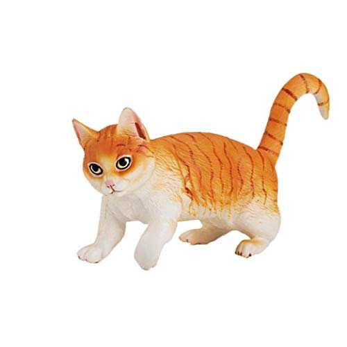 Simulación Juguetes Del Gato Los Gatos Mascotas Figurita Modelo Animal De Plástico Figuras Necesidades Divertido Juguete De Regalo La Muñeca De La Decoración Del Hogar De Orange Diarias Para Mascotas