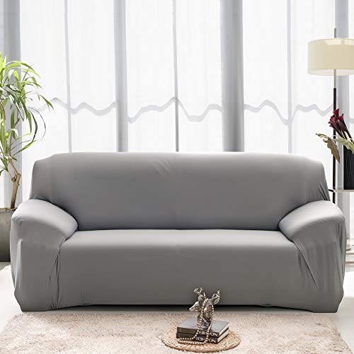 Sinoeem Funda Elástica de Sofá 1/2/3/4 Plazas con Funda de Cojín de 2 Piezas,Universal Cubierta para Sofá Ajustables con Cuerda de Fijación (Gris, 2 Plazas: 145-185cm) Sinoeem Funda Elástica de Sofá 1/2/3/4 Plazas con Funda de Cojín de 2 Piezas,Universal Cubierta para Sofá Ajustables con Cuerda de Fijación (Gris, 2 Plazas: 145-185cm)