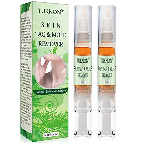 Skin Tag Remover, Mole Removal, Liquid Natural Painless Mole Remover, Eliminador de Piel de eliminación de Marcas de Nacimiento de 2 * 3 ml