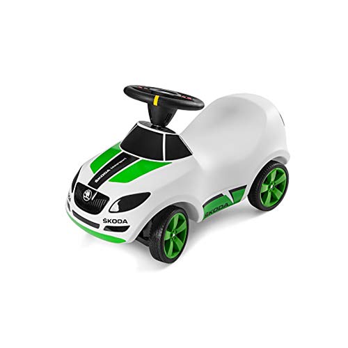 Skoda 000087500H Fabia R5 Bobby Car-Coche de Juguete para niños, Color Blanco
