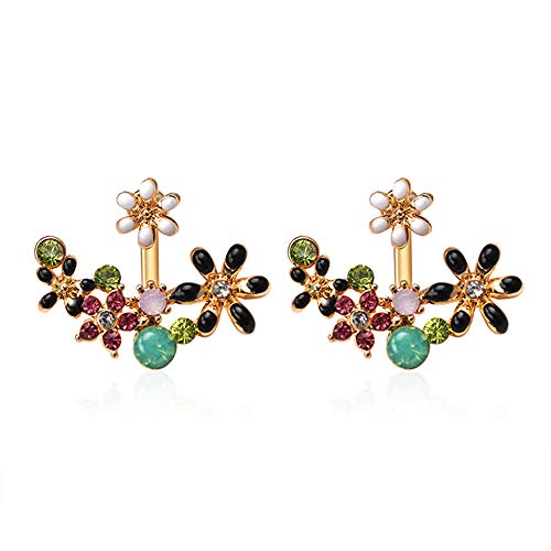 skyllc® Chapado en Oro Cristal oído Pendientes de la Chaqueta, Rhinestone cuelga la Flor de Loto Stud Stud Cuff Pendientes, Mezcla de la joyería de Moda Flor Cubic Zirconia Ear Stud Jacket skyllc® Chapado en Oro Cristal oído Pendientes de la Chaqueta, Rhinestone cuelga la Flor de Loto Stud Stud Cuff Pendientes, Mezcla de la joyería de Moda Flor Cubic Zirconia Ear Stud Jacket
