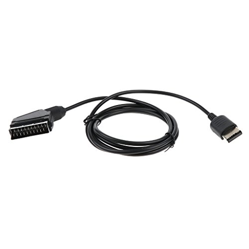 SM SunniMix Cable de Audio y Video RGB Scart Compatible con Sega Dreamcast para Conexión de Consola a Televisión, 1.8m