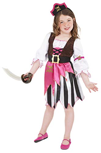 Smiffy's Smiffys-38640M Disfraz Chica Pirata, Rosada, con Vestido y Banda para el Pelo, Color, M-Edad 7-9 años 38640M Smiffy's Smiffys-38640M Disfraz Chica Pirata, Rosada, con Vestido y Banda para el Pelo, Color, M-Edad 7-9 años 38640M