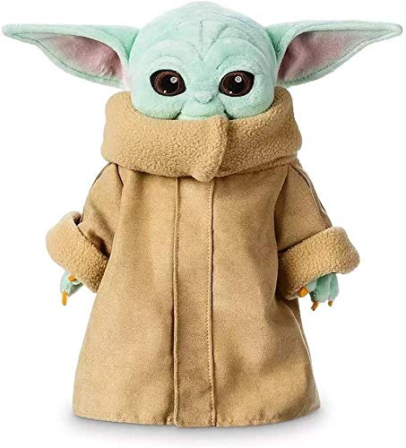 Snongh Juguete De Peluche Baby Yoda,Lindo Bebé Suave Yoda Relleno Maestro Muñeca - El Mandalorian-Cian 12 Pulgadas