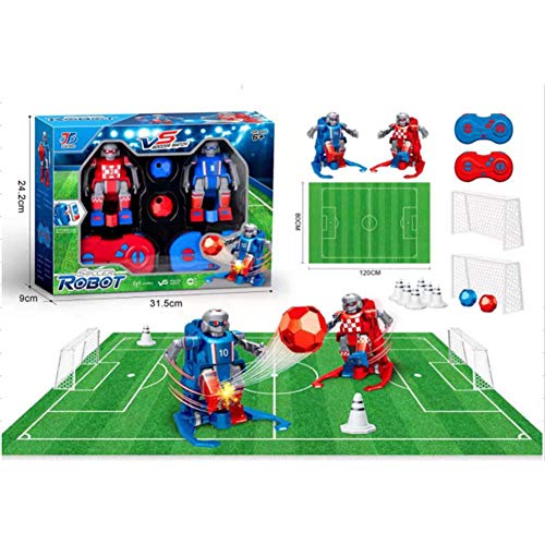 Soccer Bots Kids RC Soccer Robots Toys 2.4GHz Robot de control remoto inalámbrico con 2 accesorios de fútbol y otros accesorios Juegos de pelota de fútbol para exteriores al aire libre Set de juguetes