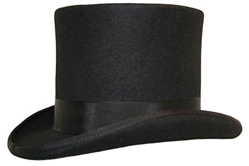 Sombrero de copa (100% lana) Negro negro Small